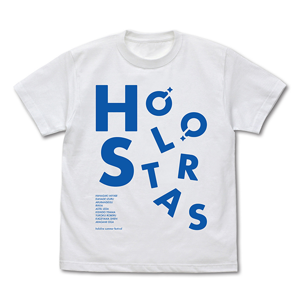 夏祭り レディースシルエットTシャツ ホロスターズ/L