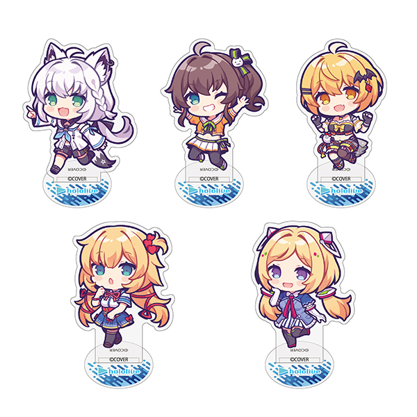 夏祭り ちびキャライラストアクリルフィギュア ホロライブ1期生